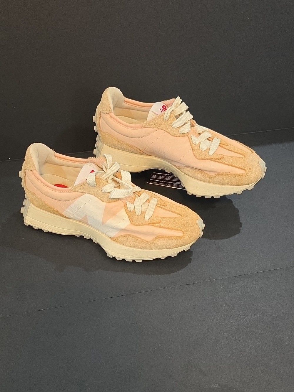 New Balance 327 Peach & Cream Women's Sneaker Size 7 D Wide
